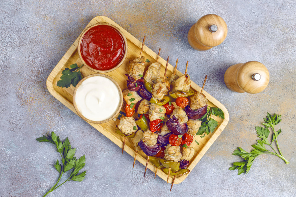 Chicken Shish Tawook with Dahab Classic Toum